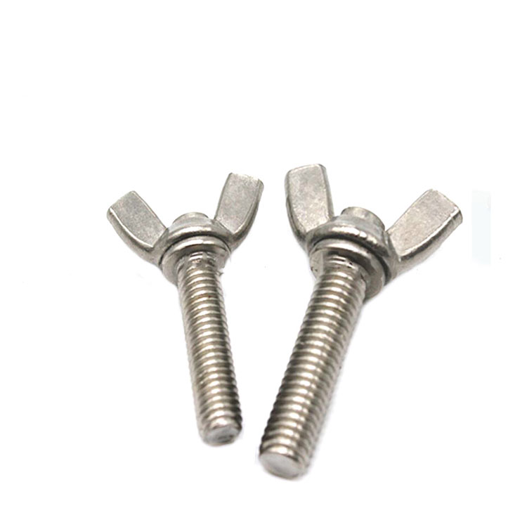 Tornillos de mariposa de acero inoxidable SS304 A2-70 ASME/ANSI B 18.6.8