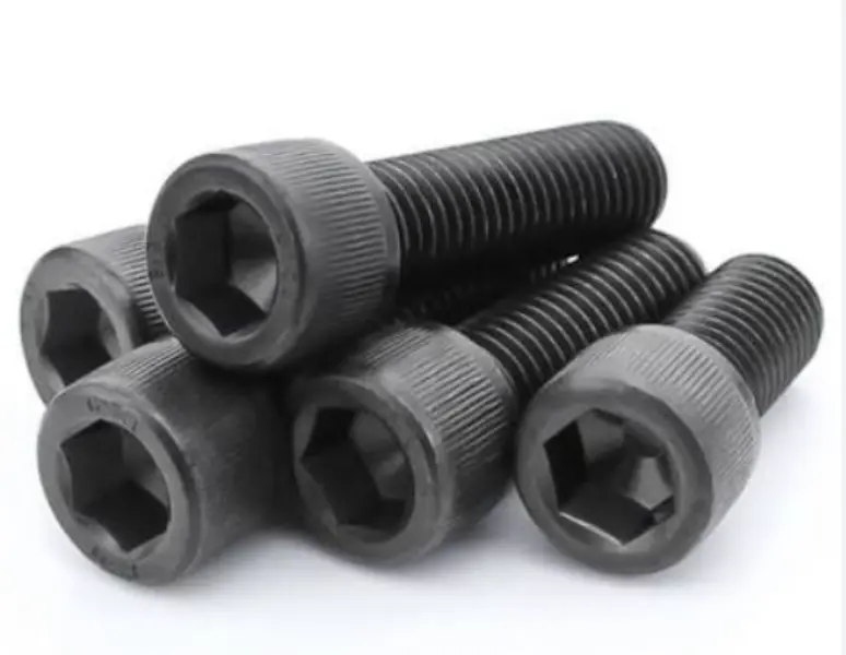 Tornillos de cabeza hueca Allen de óxido negro
