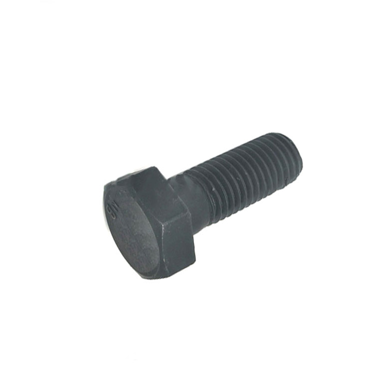 Tornillos de fijación de cabeza hexagonal Gr4.8 8.8 galvanizados en negro (DIN7990 DIN558)