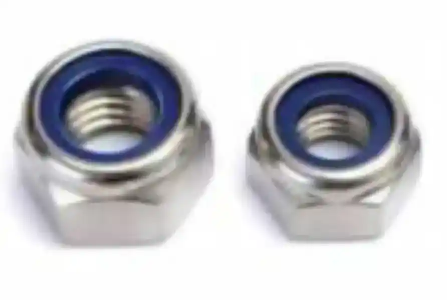 Tuercas de seguridad con inserto de nailon de acero galvanizado