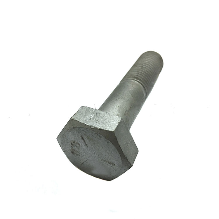 Tornillo hexagonal de alta resistencia HDG galvanizado en caliente