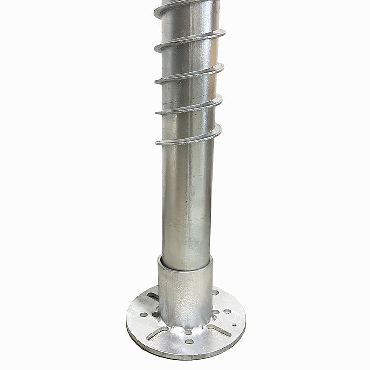 Tornillo de tierra galvanizado en caliente del Sistema Solar Q235 1200mm 1600mm para montaje solar