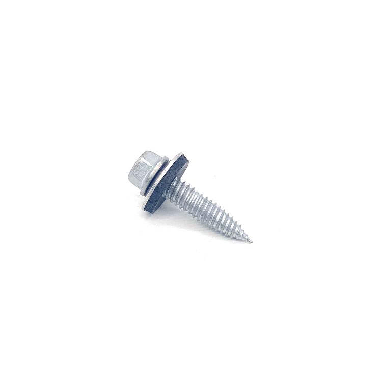 Tornillo bimetálico de cabeza hexagonal con revestimiento de zinc mecánico para soporte solar