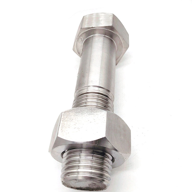 Perno hexagonal pesado de acero inoxidable A2-70 A4-80 con tuerca