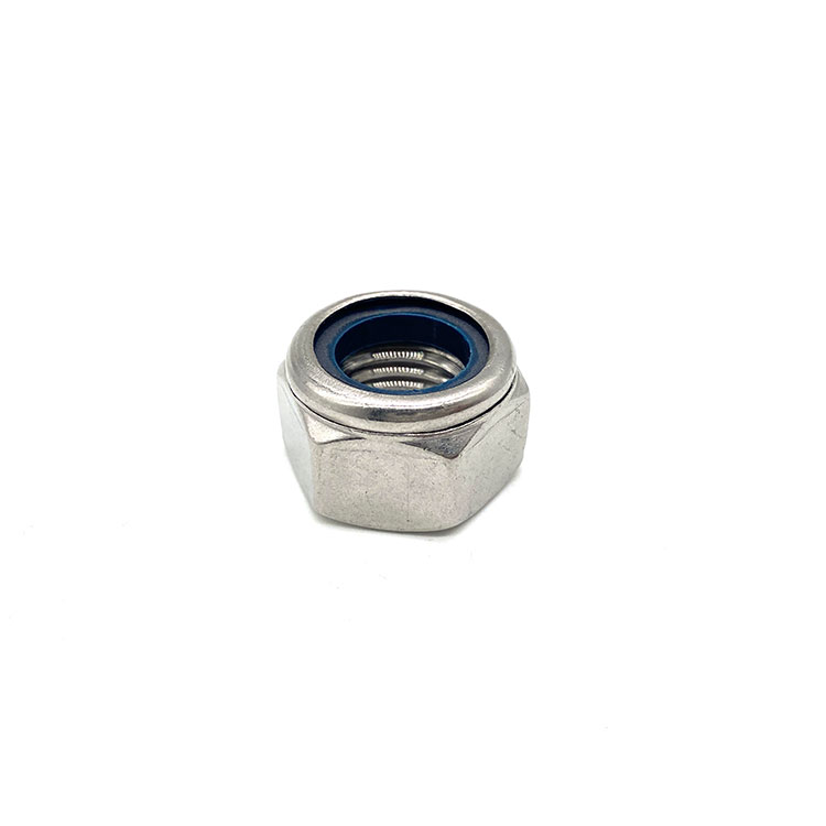 Acero inoxidable 304 316 DIN 985 Tuerca de seguridad de nailon